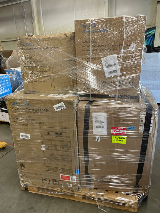 Liquidation Pallet of Compact Fridges and Compact Humidors, Pallet-CWH