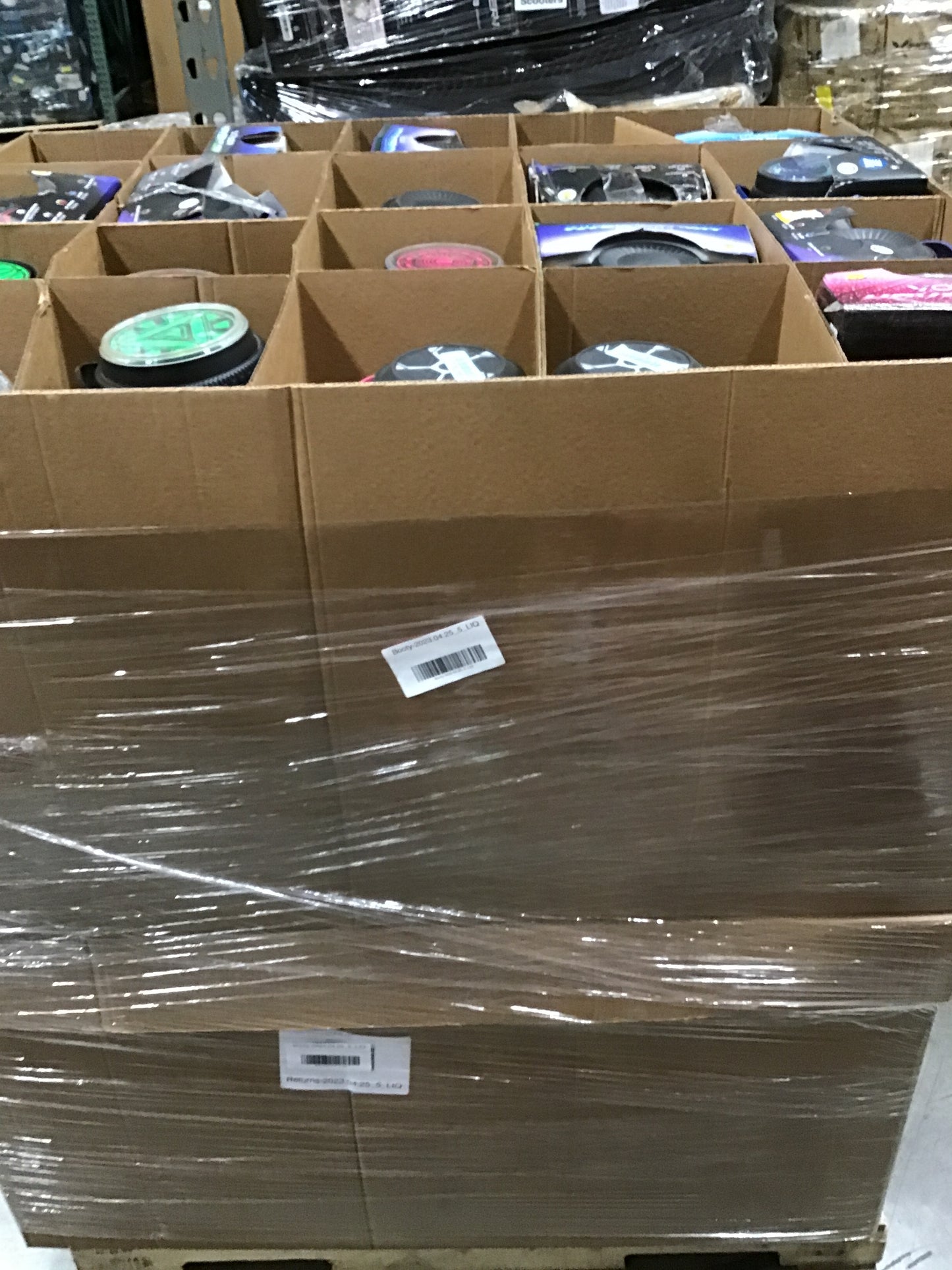 Liquidation Pallet of Hoverboards, Pallet-BBA