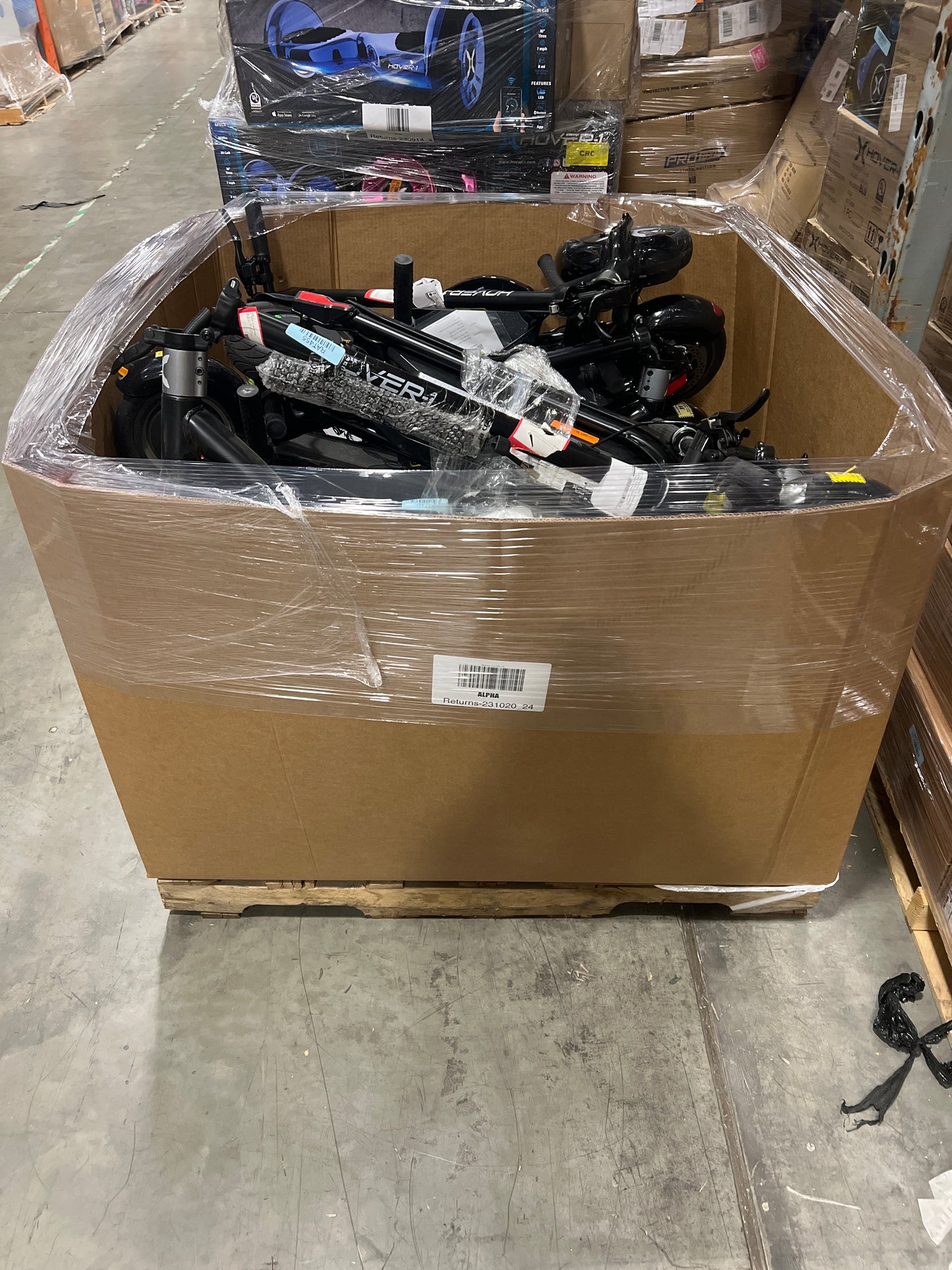 Liquidation Pallet of Electric Scooters, Pallet-EHM
