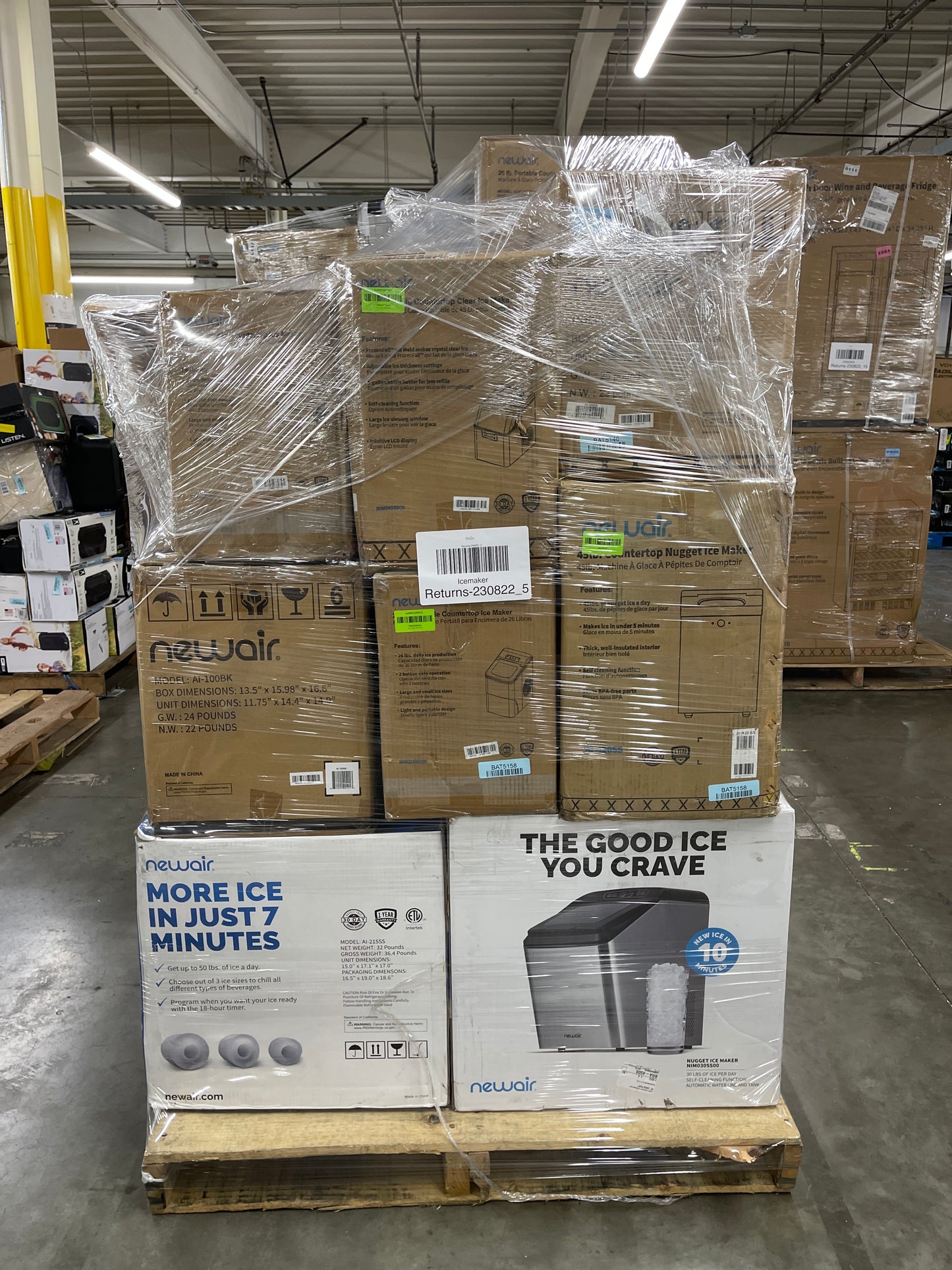 Liquidation Pallet of Compact Ice Makerss and Portable HVACs, Pallet-DCG