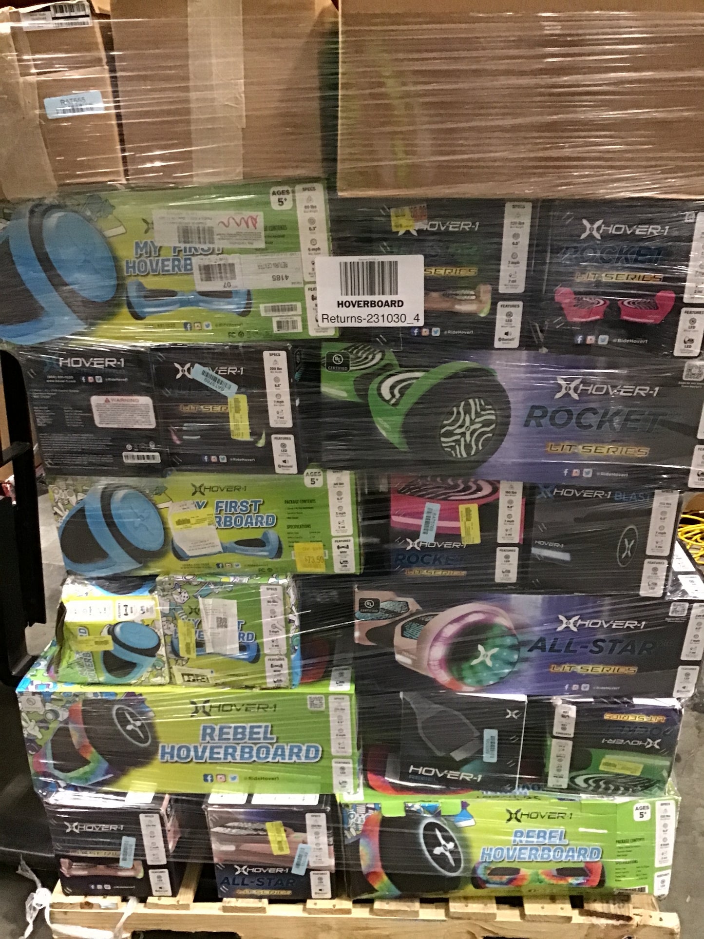 Liquidation Pallet of Hoverboards, Pallet-EOS