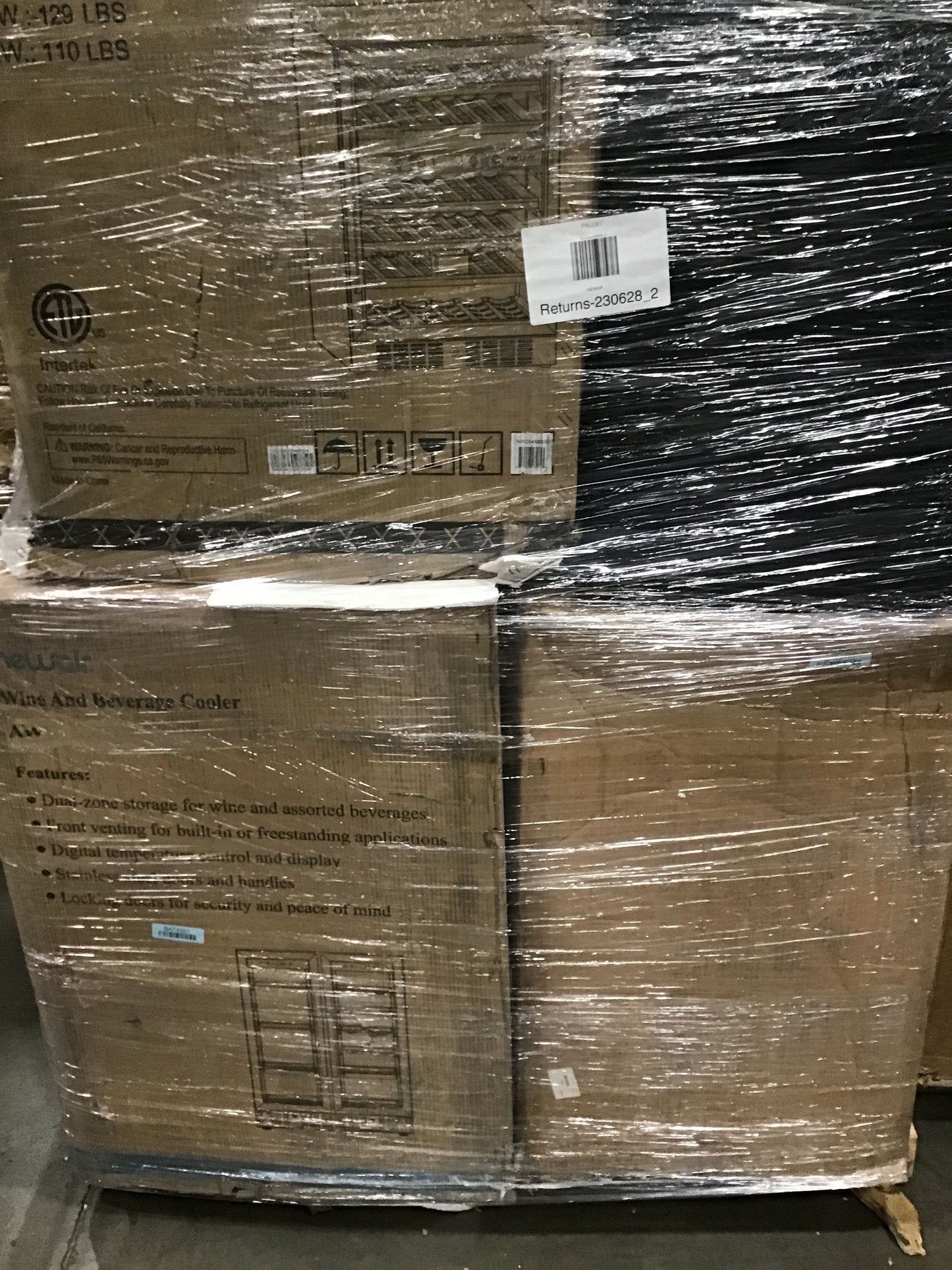 Liquidation Pallet of Compact Humidors and Compact Fridges, Pallet-CEP