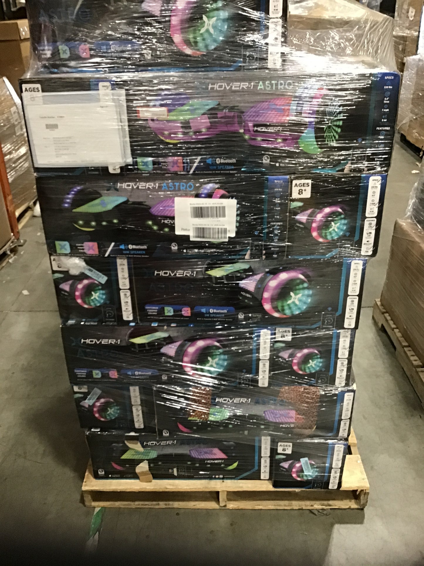 Liquidation Pallet of Hoverboards, Pallet-CQY