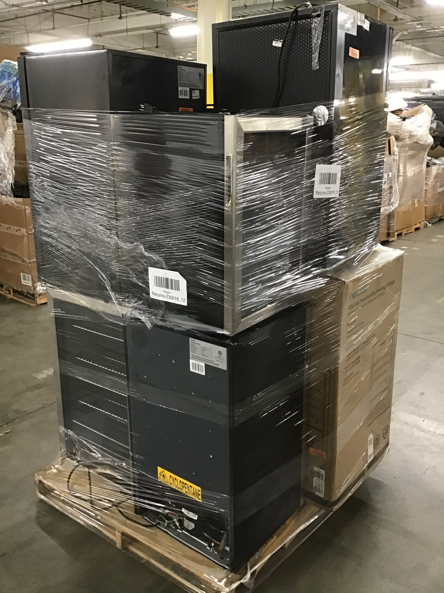 Liquidation Pallet of Compact Fridges, Pallet-DRI