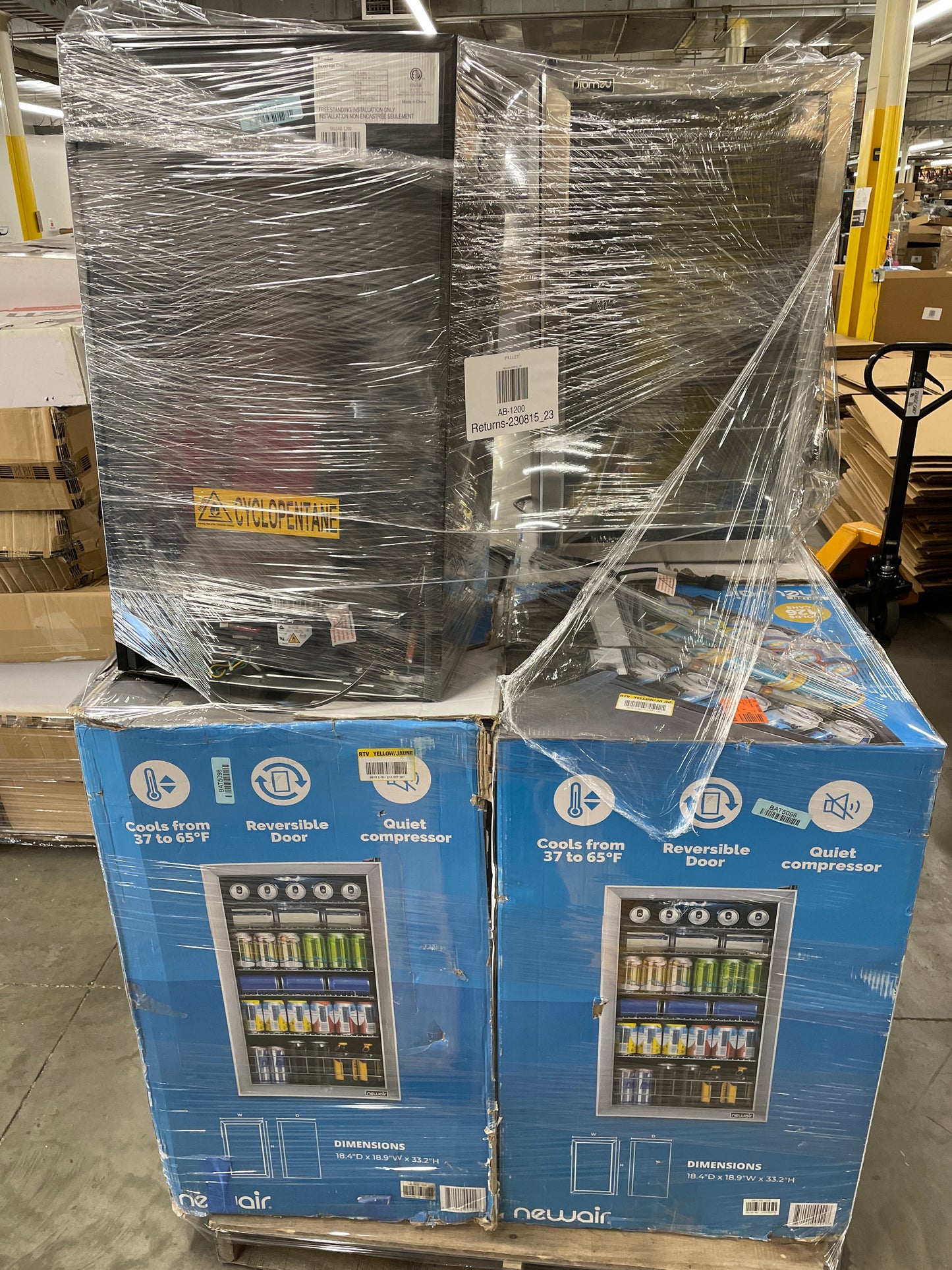 Liquidation Pallet of Compact Fridges, Pallet-CXC