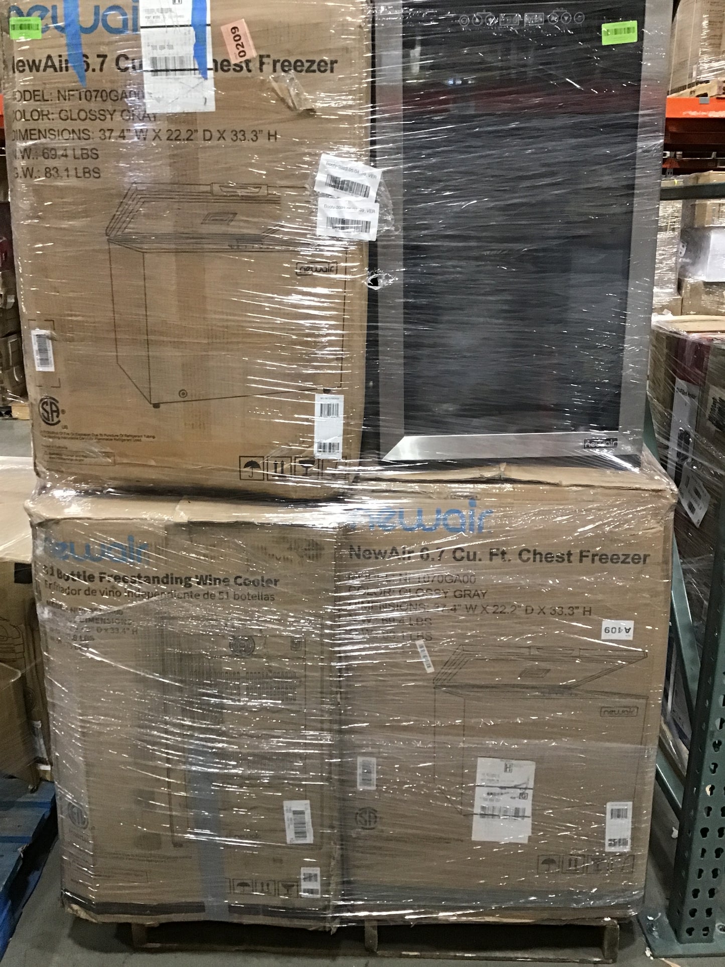 Liquidation Pallet of Compact Fridges, Pallet-ECT