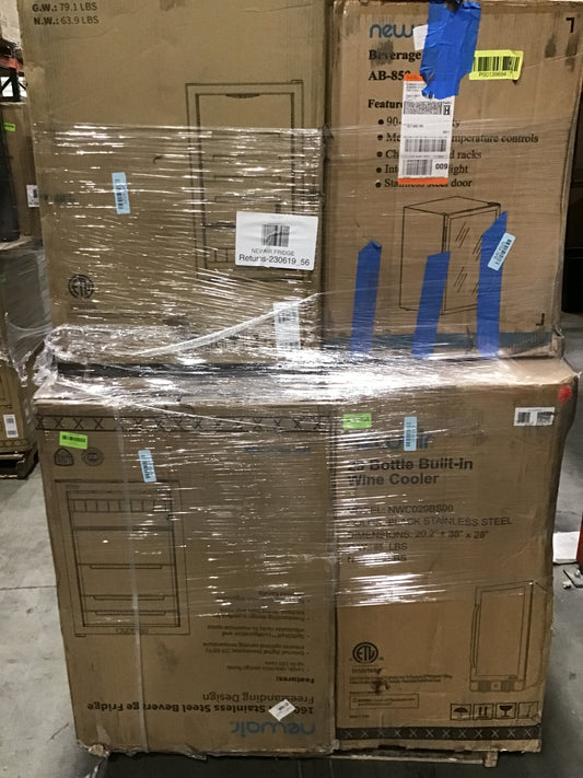 Liquidation Pallet of Compact Fridges and Compact Ice Makerss, Pallet-CGO