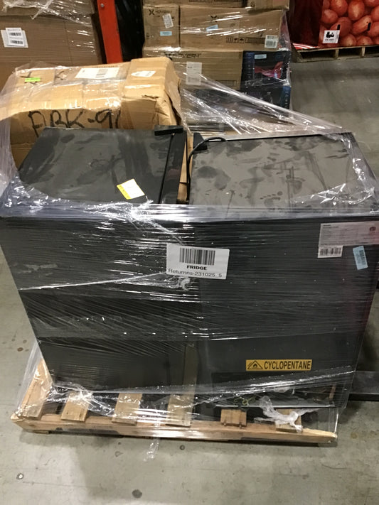 Liquidation Pallet of Compact Fridges and Compact Humidors, Pallet-EKU