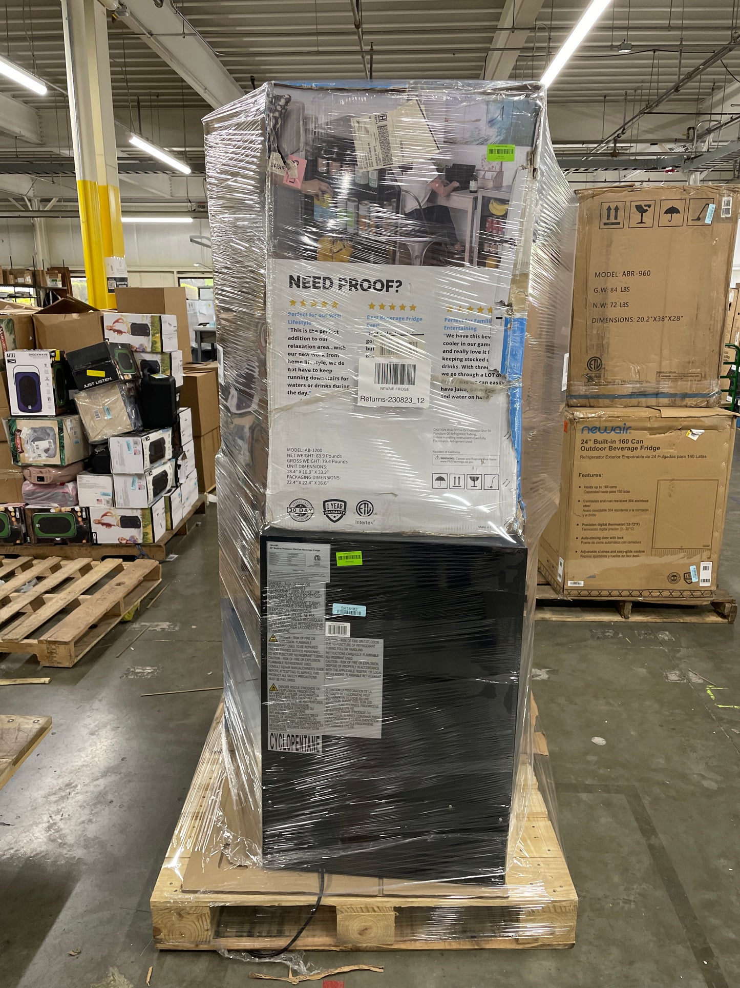 Liquidation Pallet of Compact Fridges, Pallet-DCR