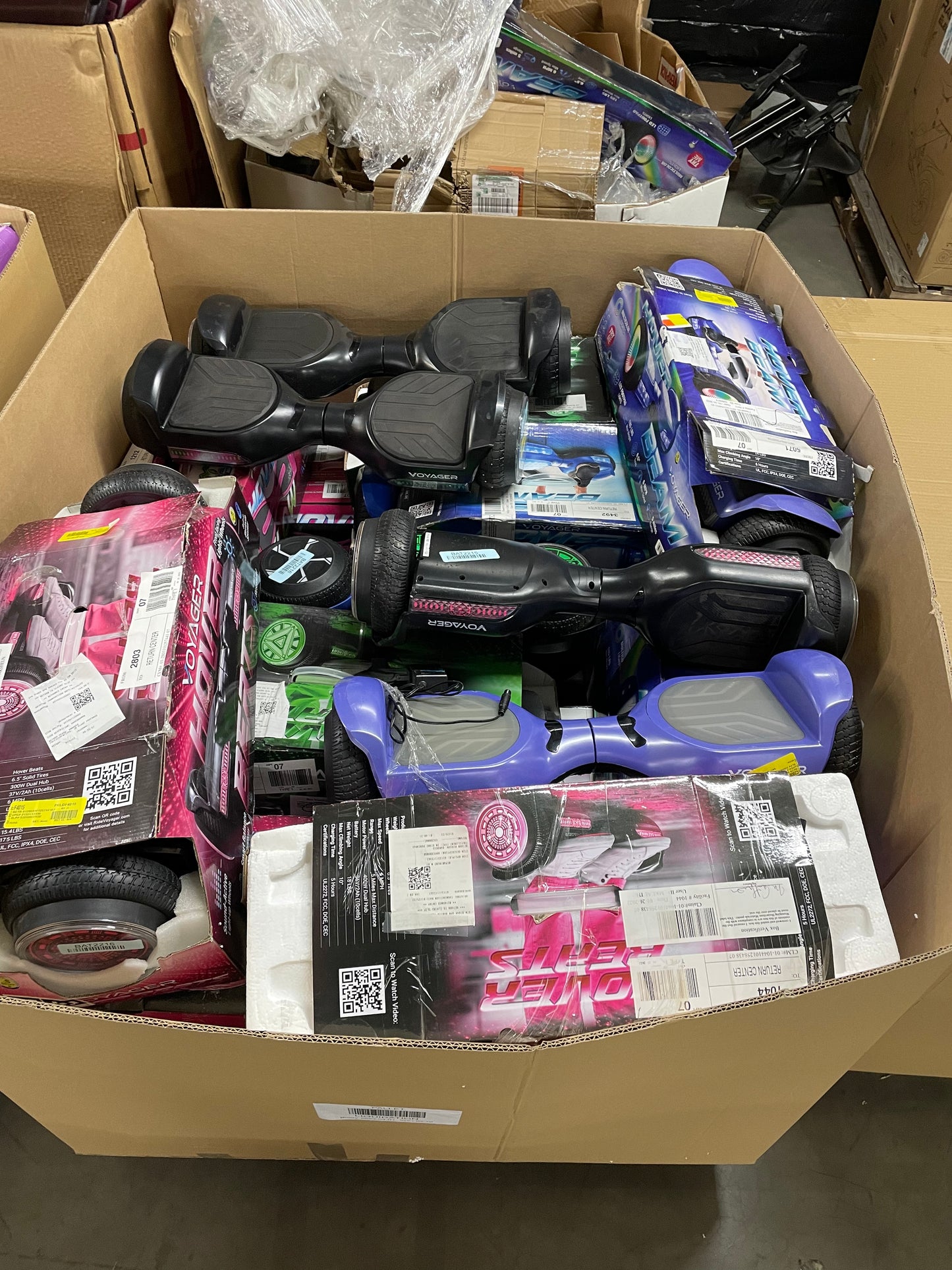 Liquidation Pallet of Hoverboards and Toys, Pallet-JZ