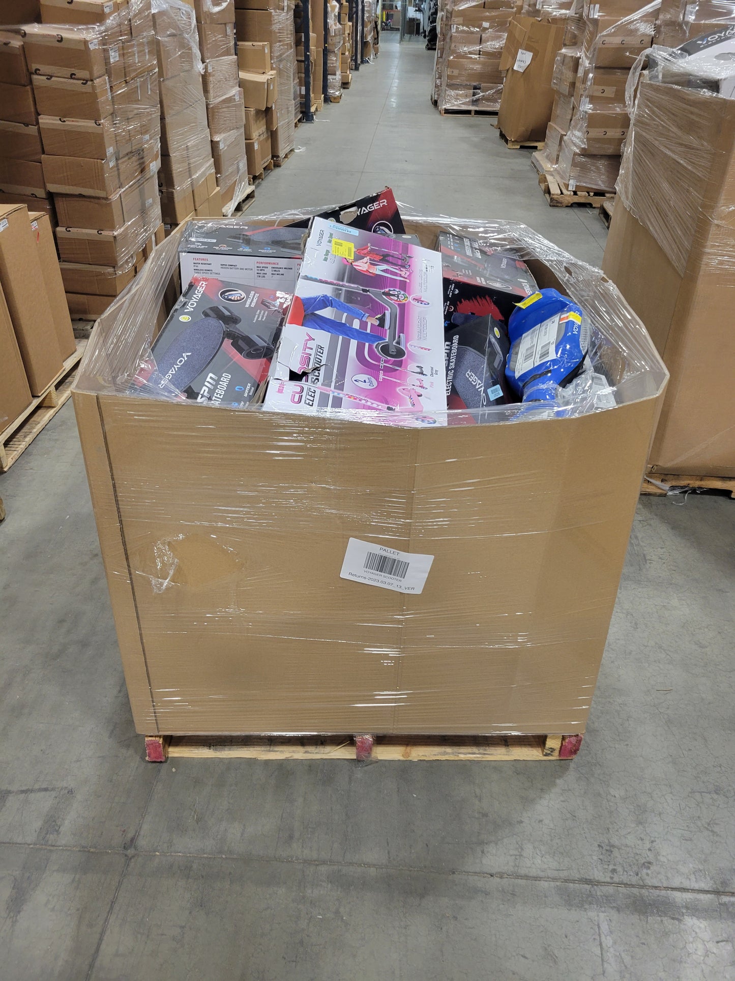 Liquidation Pallet of Electronic Toys and Electric Scooters, Pallet-AWE