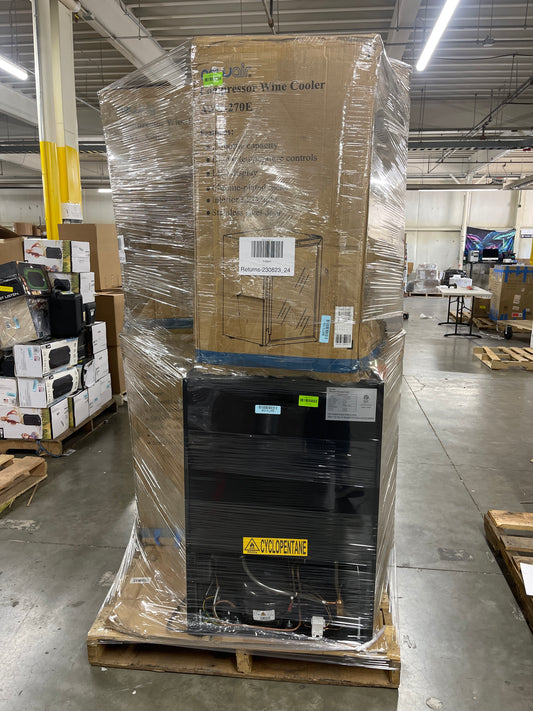 Liquidation Pallet of Compact Fridges and Compact Ice Makerss, Pallet-DDI