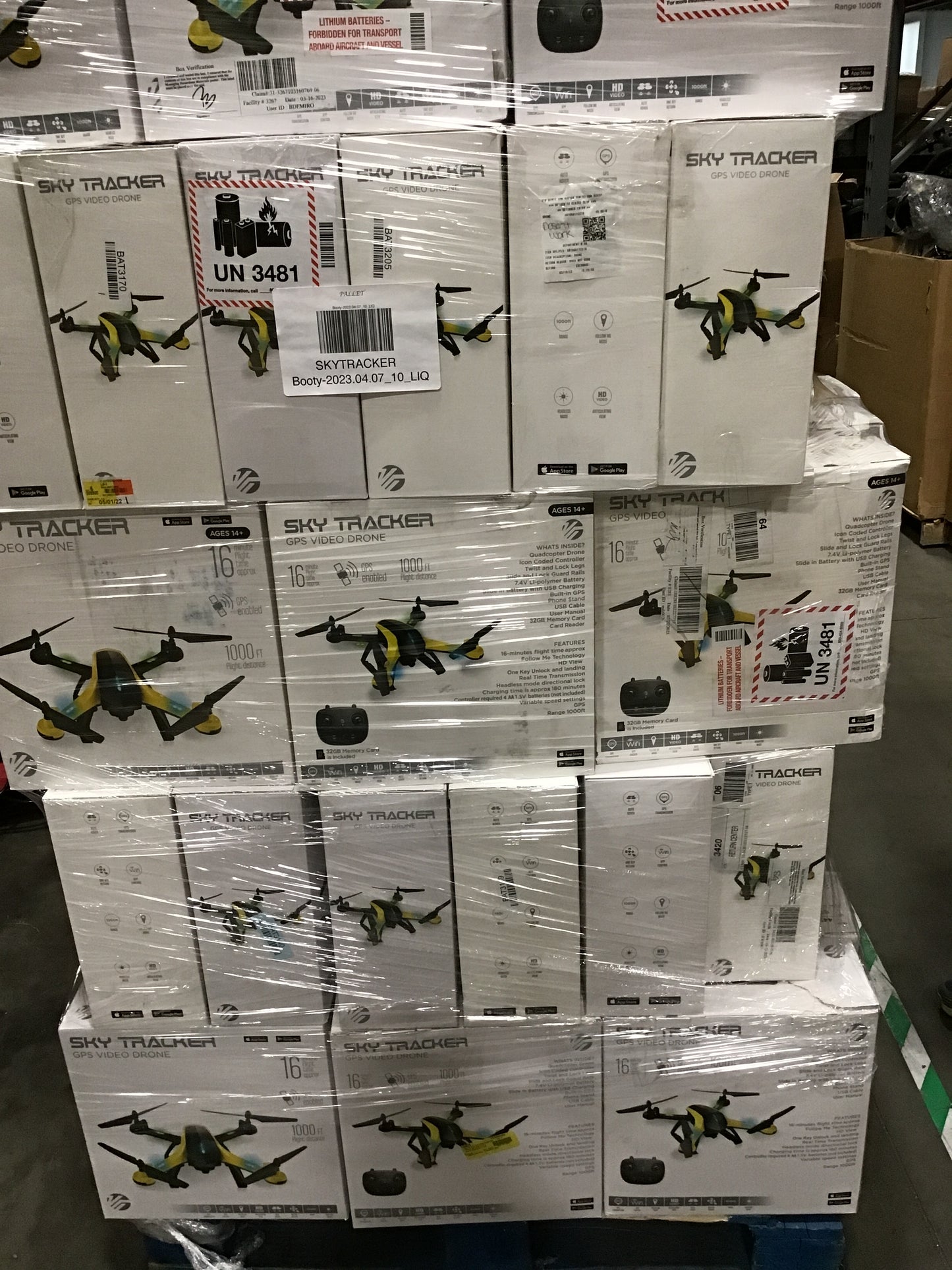 Liquidation Pallet of Drones, Pallet-BCI
