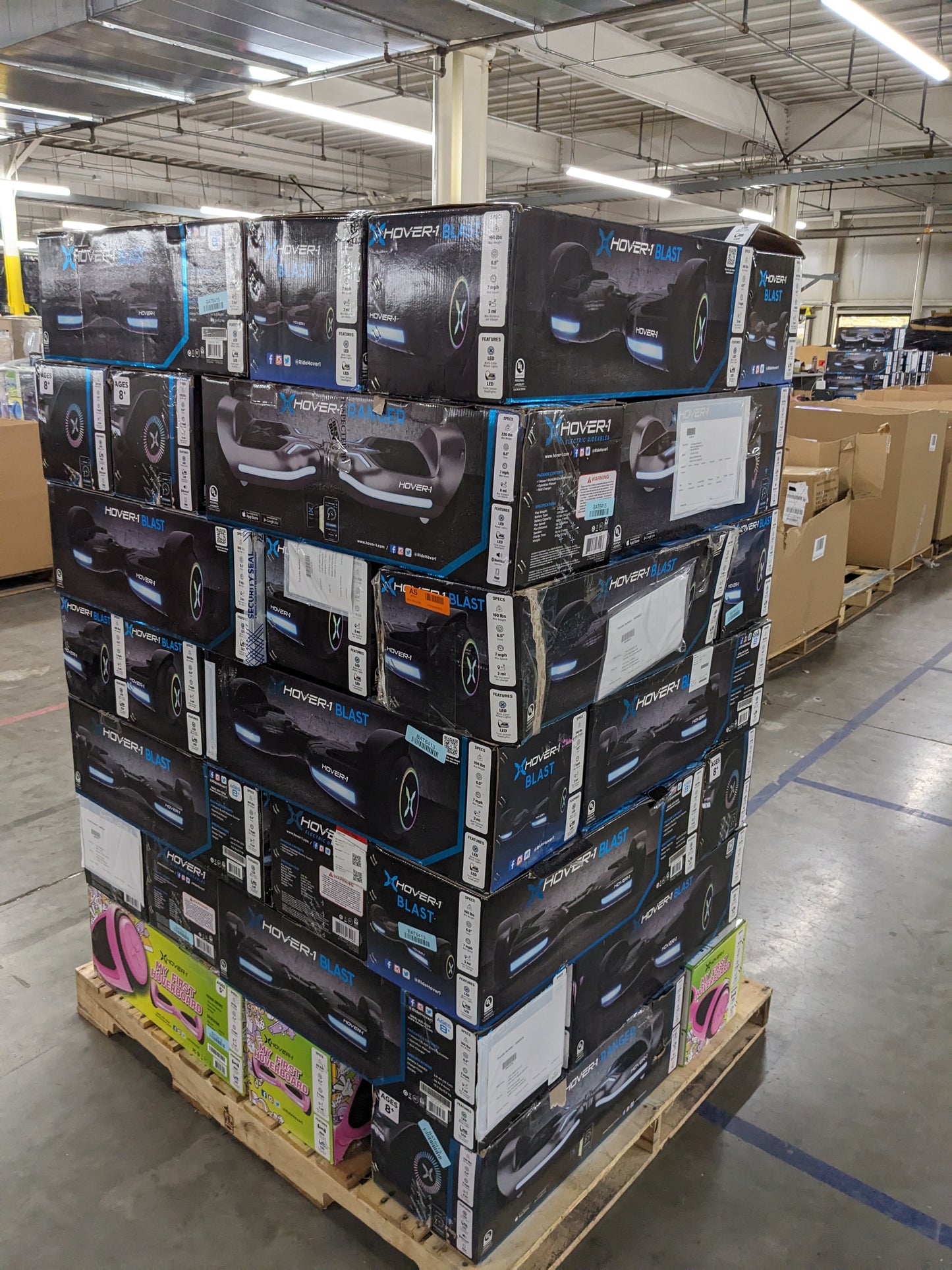 Liquidation Pallet of Hoverboards, Pallet-FDU