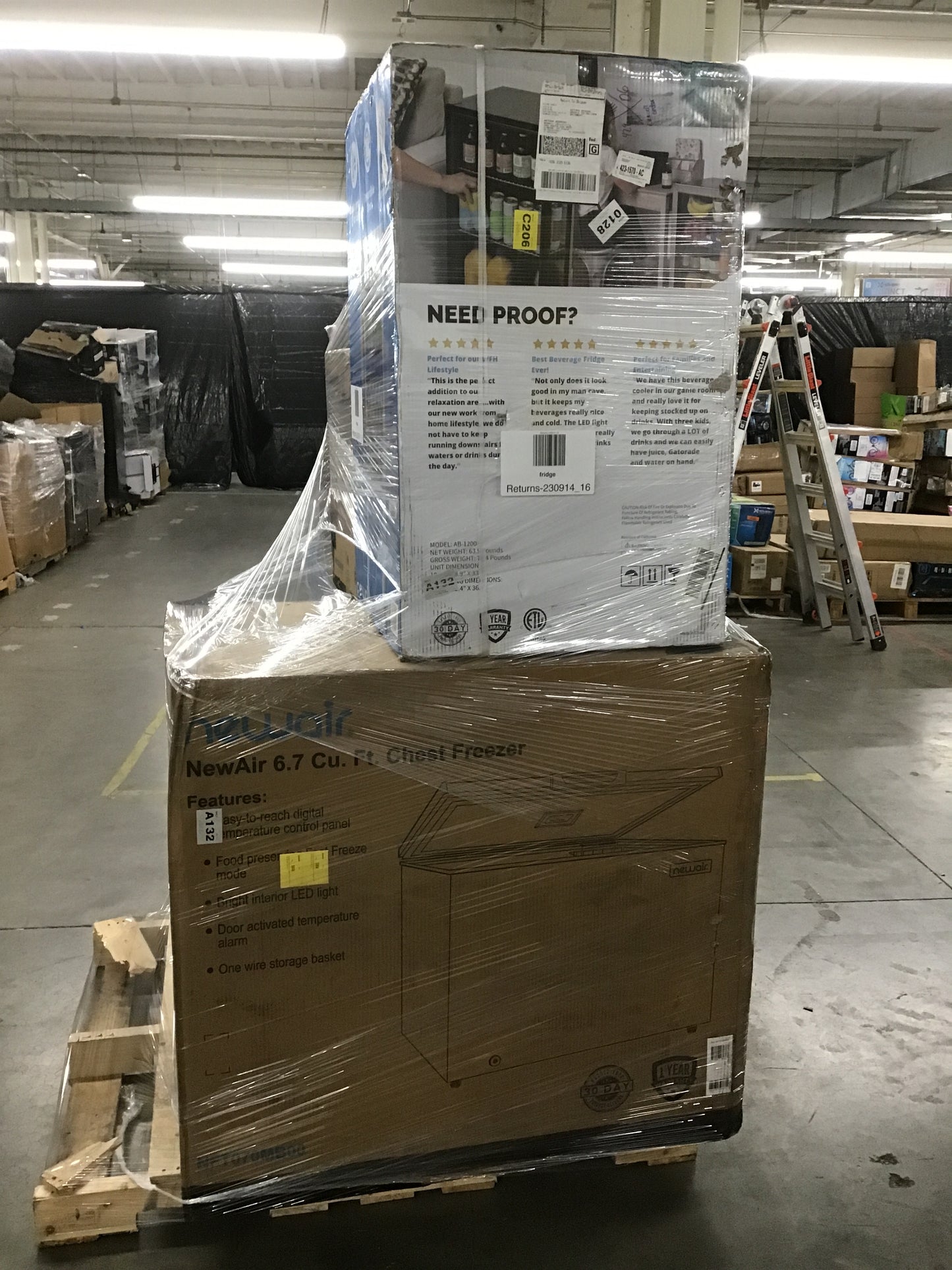 Liquidation Pallet of Compact Fridges, Pallet-DRE