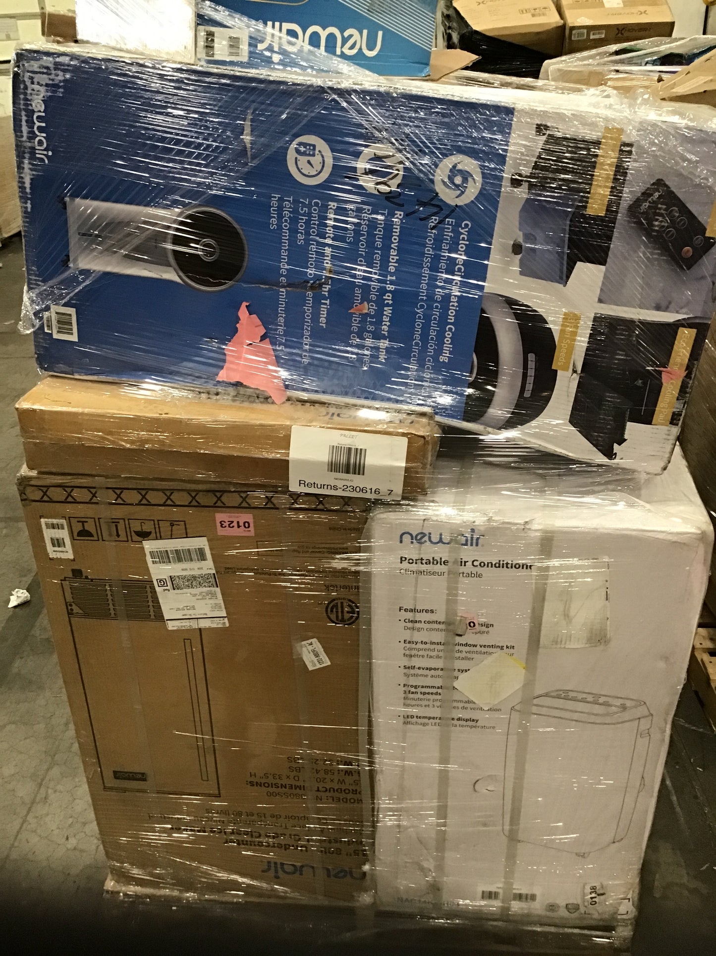 Liquidation Pallet of Portable HVACs and Compact Ice Makerss, Pallet-CRS