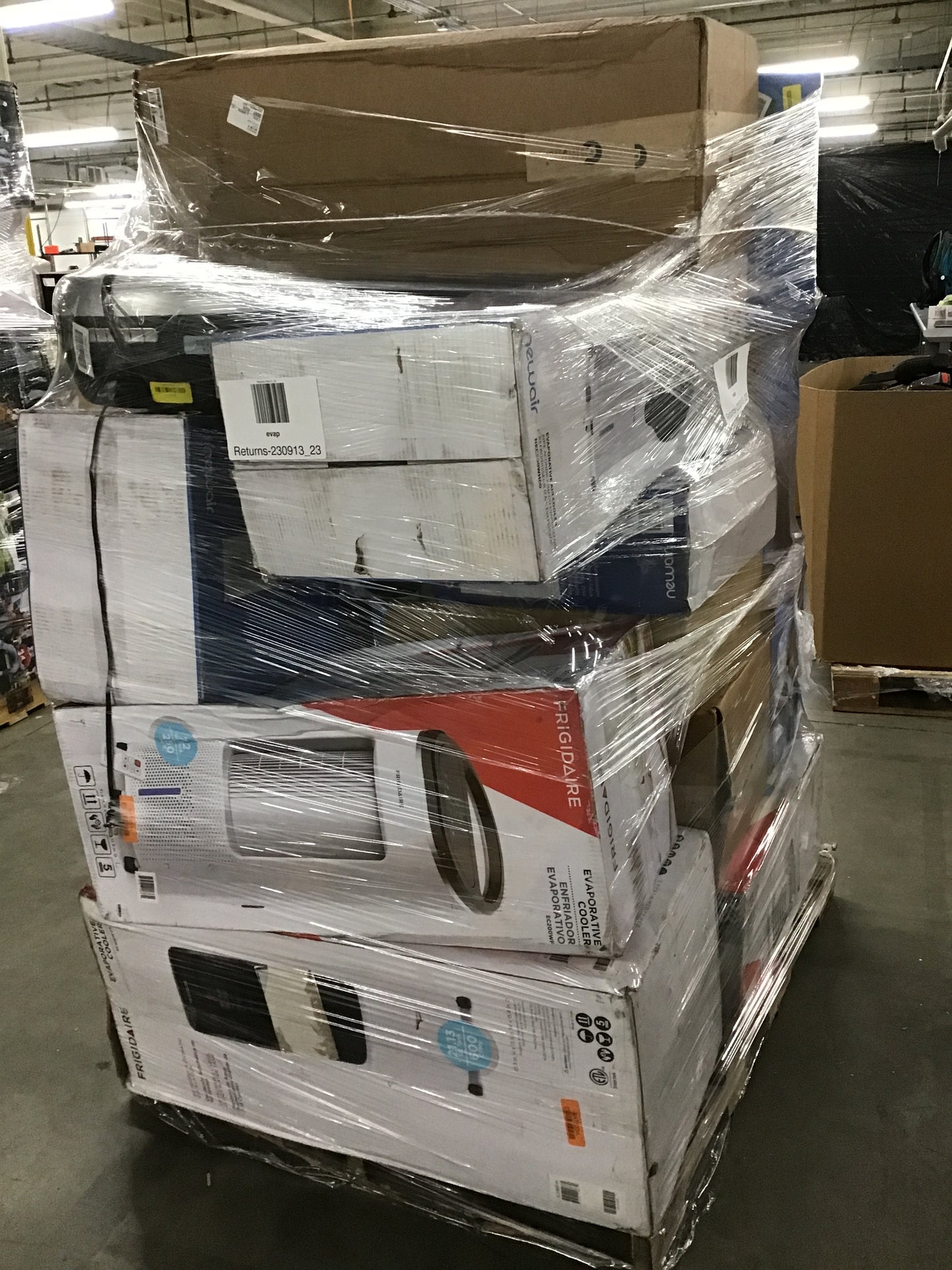 Liquidation Pallet of Portable HVACs, Pallet-DQY