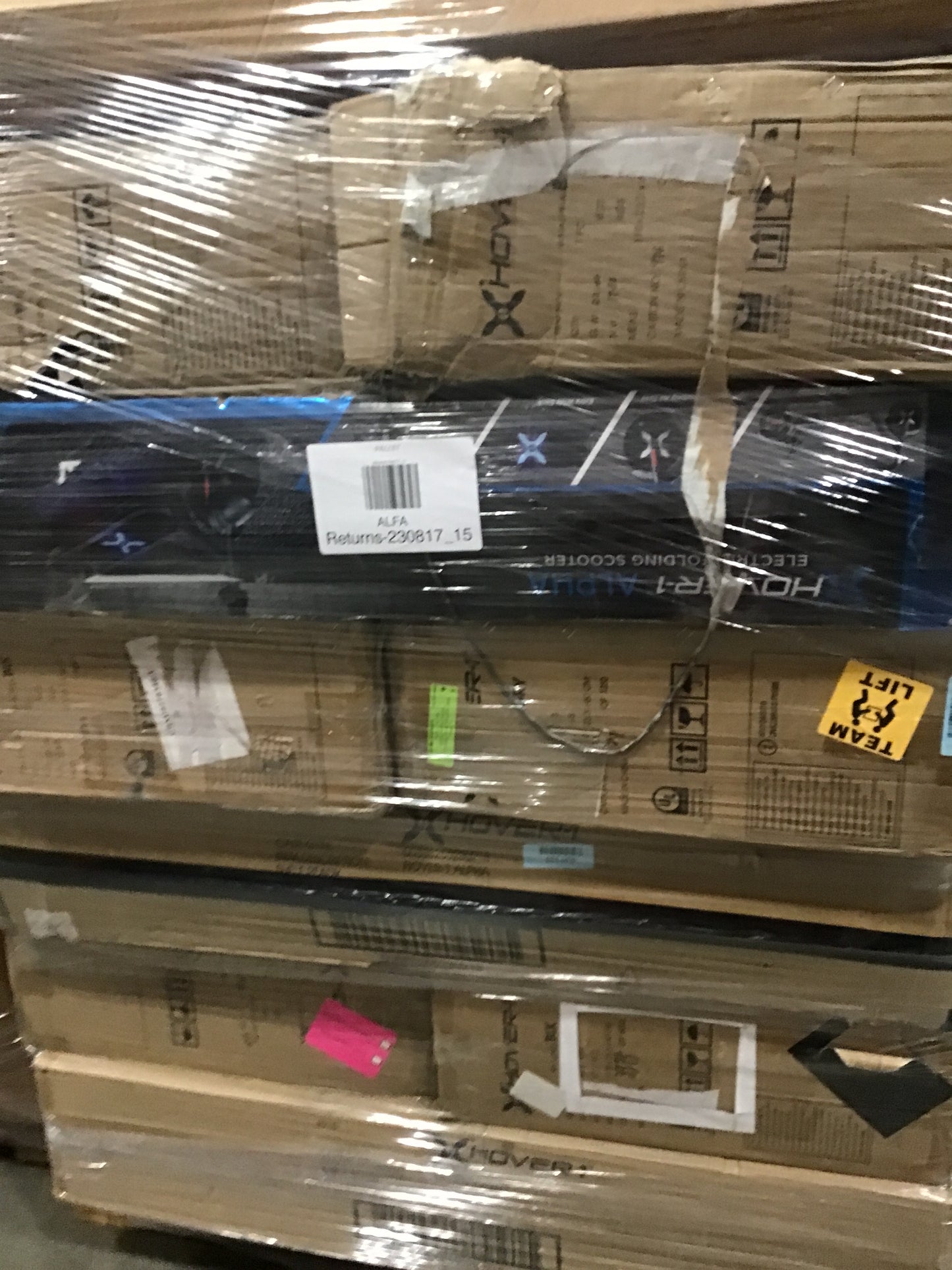 Liquidation Pallet of Electric Scooters, Pallet-EJM