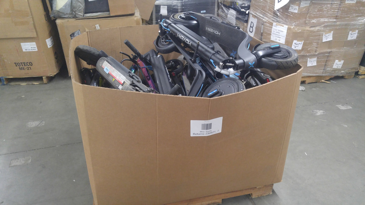Liquidation Pallet of Electric Scooters, Pallet-DLW