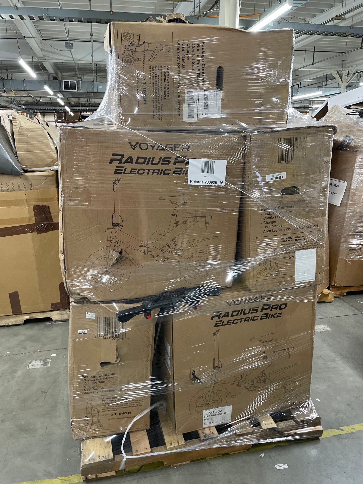 Liquidation Pallet of Electric Bikes, Pallet-DQB