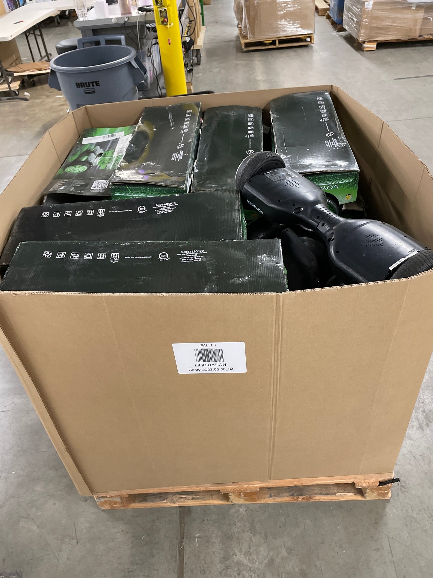 Liquidation Pallet of Hoverboards, Pallet-QD