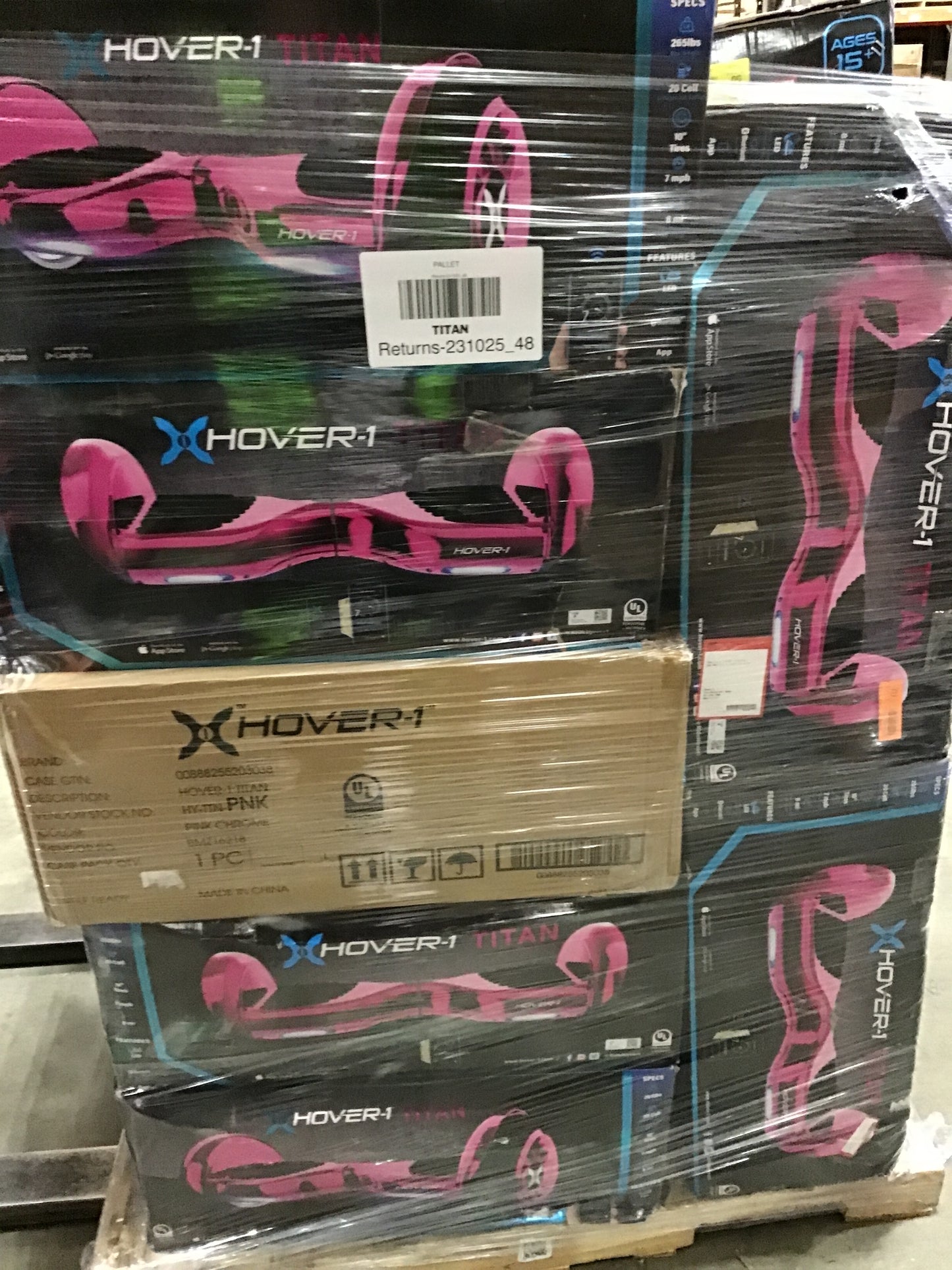 Liquidation Pallet of Hoverboards, Pallet-EMZ