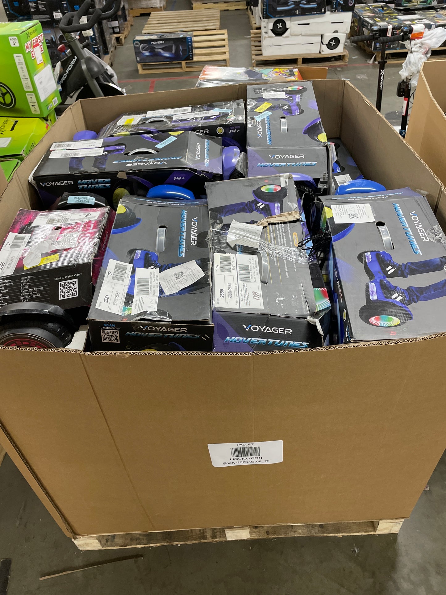 Liquidation Pallet of Hoverboards and Toys, Pallet-PB