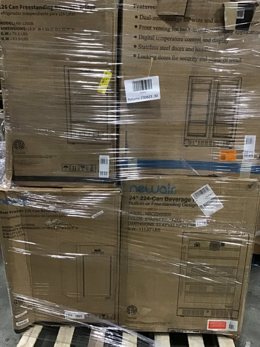 Liquidation Pallet of Compact Fridges and Compact Ice Makerss, Pallet-DEM