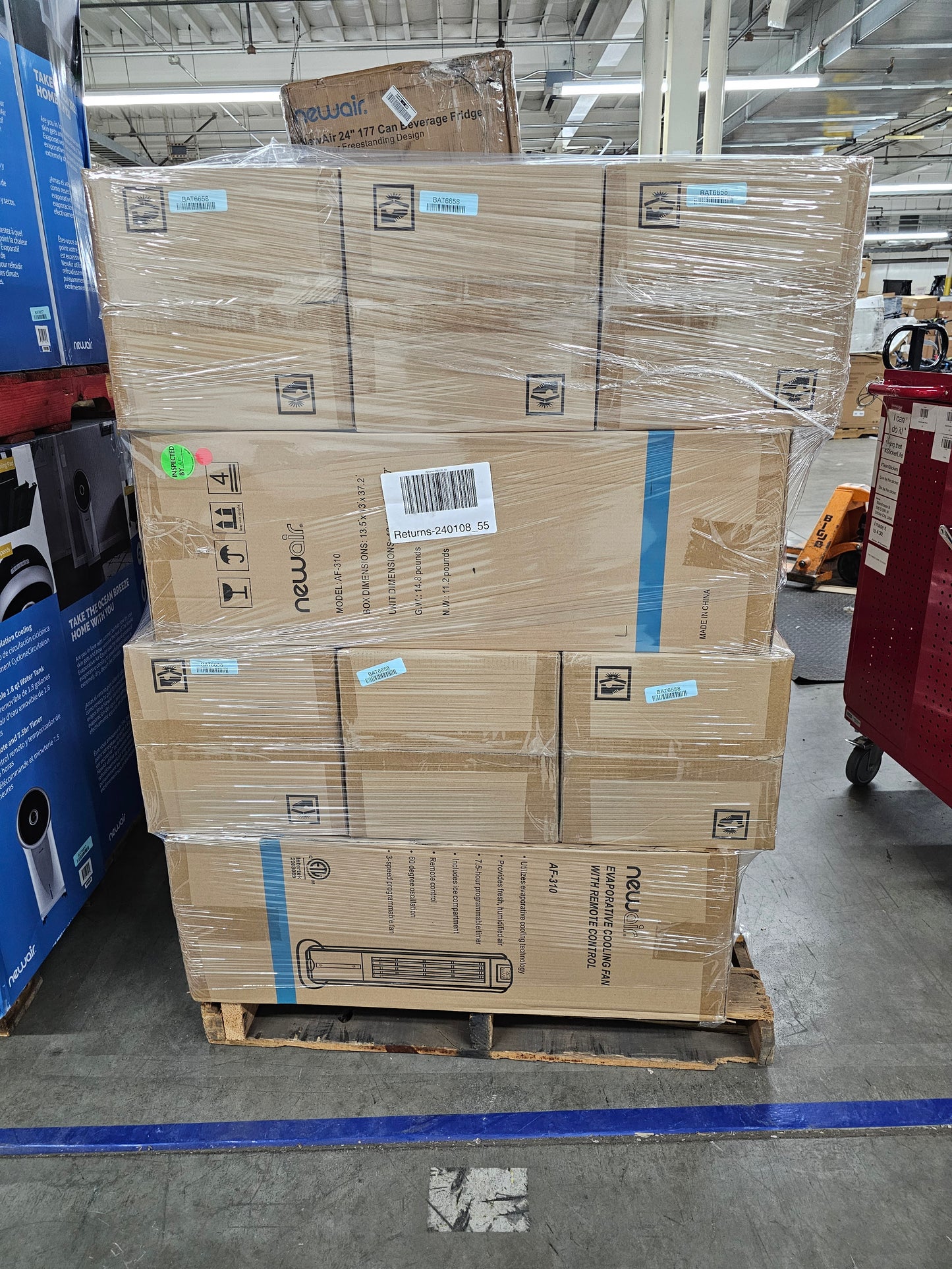 Liquidation Pallet of Portable HVACs, Pallet-FGN