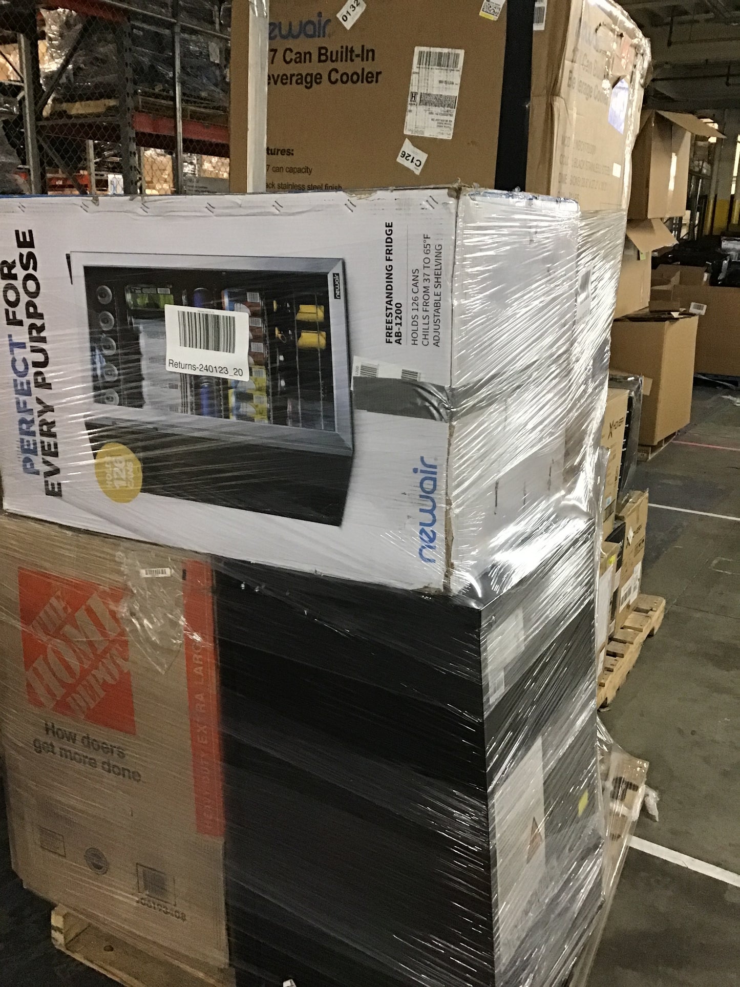 Liquidation Pallet of Compact Fridges, Pallet-FTQ